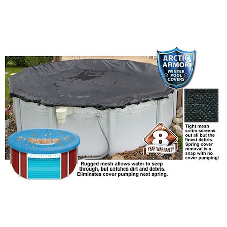 Arctic Armor 18'x38' Oval Above Ground Mesh Winter Cover AR478274